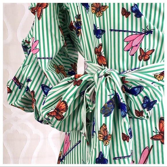 All Bugs Invited Garden Party Wrap Dress - Picture 4 of 8